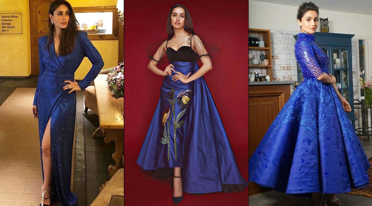 Take cues from Kareena Kapoor, Shraddha Kapoor and Alia Bhatt on how to slay a blue gown