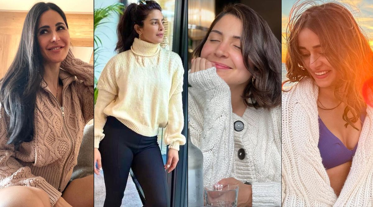 Katrina Kaif, Priyanka Chopra, Anushka Sharma, Ananya Panday and more divas who gave in to winter in these cosy knitted sweaters