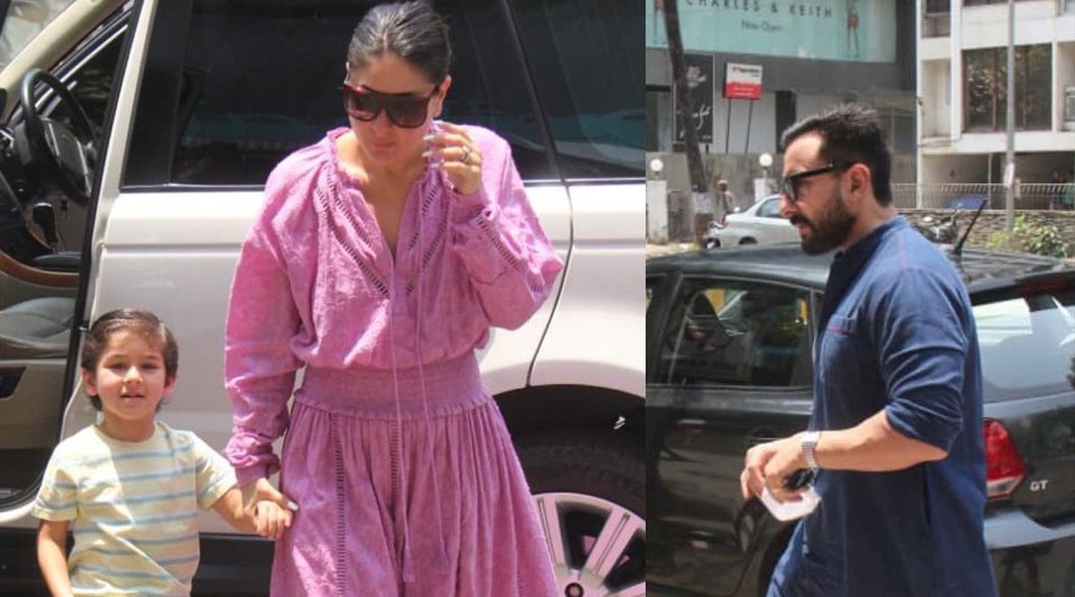 Family Outing: Kareena Kapoor Khan steps out with hubby Saif and son Taimur for Sunday lunch