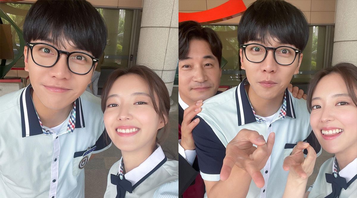 Lee Se Young shares sneak-peeks with co-star Lee Seung Gi from the sets of Law Cafe
