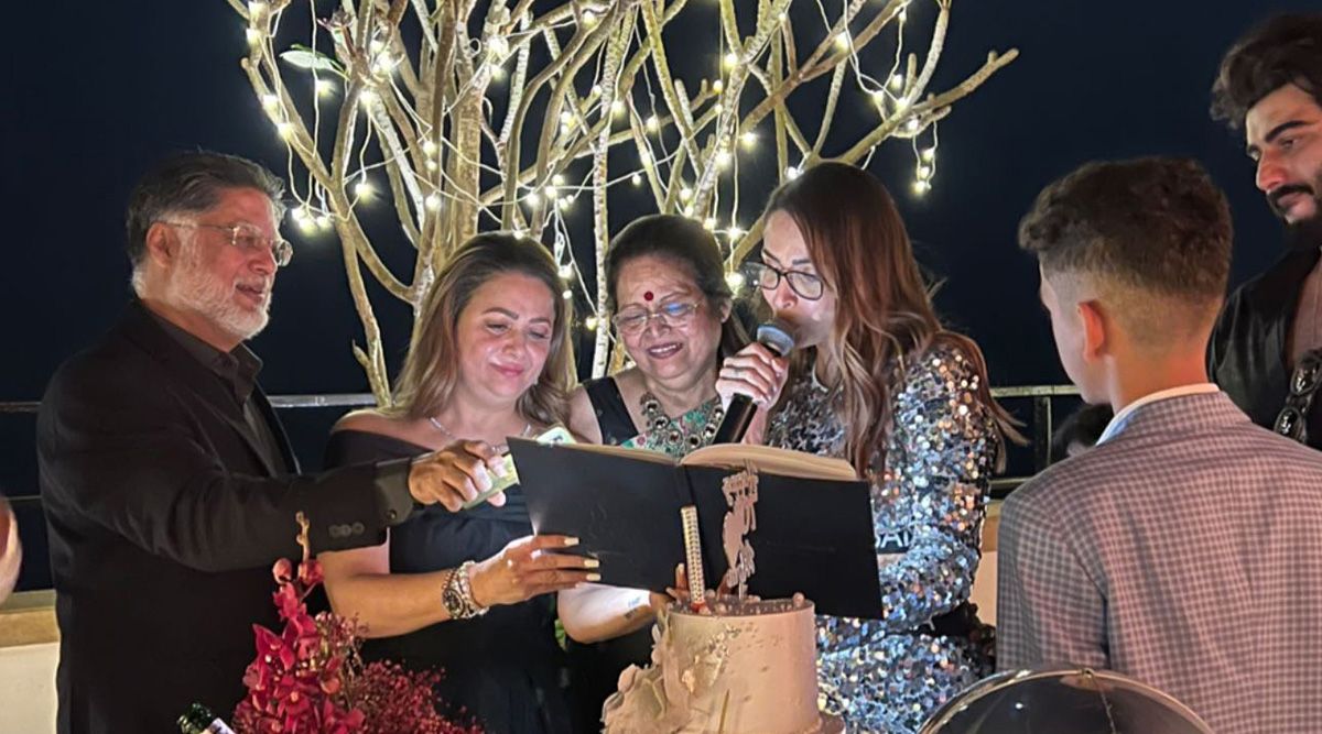 Arjun Kapoor Joins His Beloved Woman Malaika Arora On Her Mother Joyce Arora's 70th Birthday (View Pics)