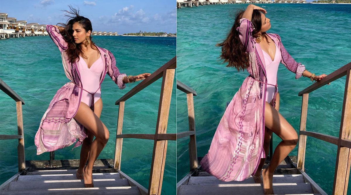 Malvika Mohanan sizzles in pink swimsuit, sets the Gram on fire
