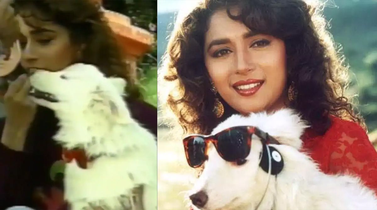 Madhuri Dixit gets ready with Tuffy on the sets of Hum Aapke Hain Koun in an epic throwback video