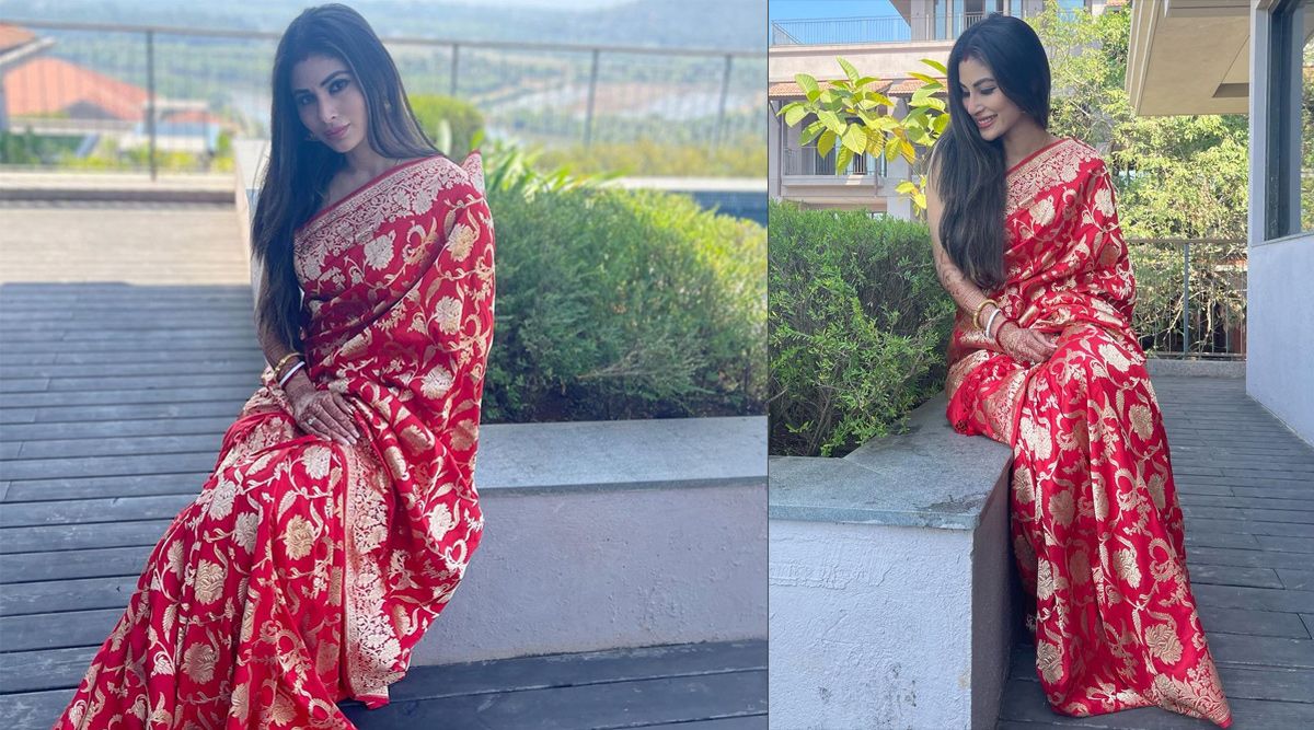 On "The Morning After" The Wedding, Mouni Roy's New Bridal look glows