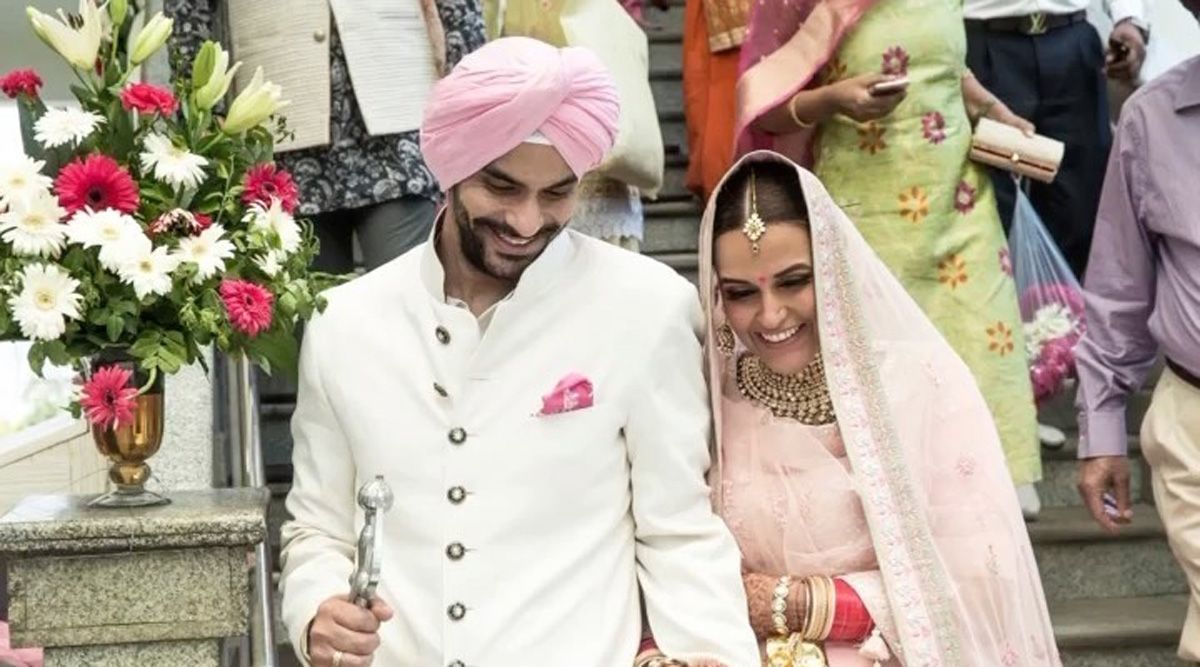 Neha Dhupia and Angad Bedi share heartfelt messages for each other on their 4th wedding anniversary