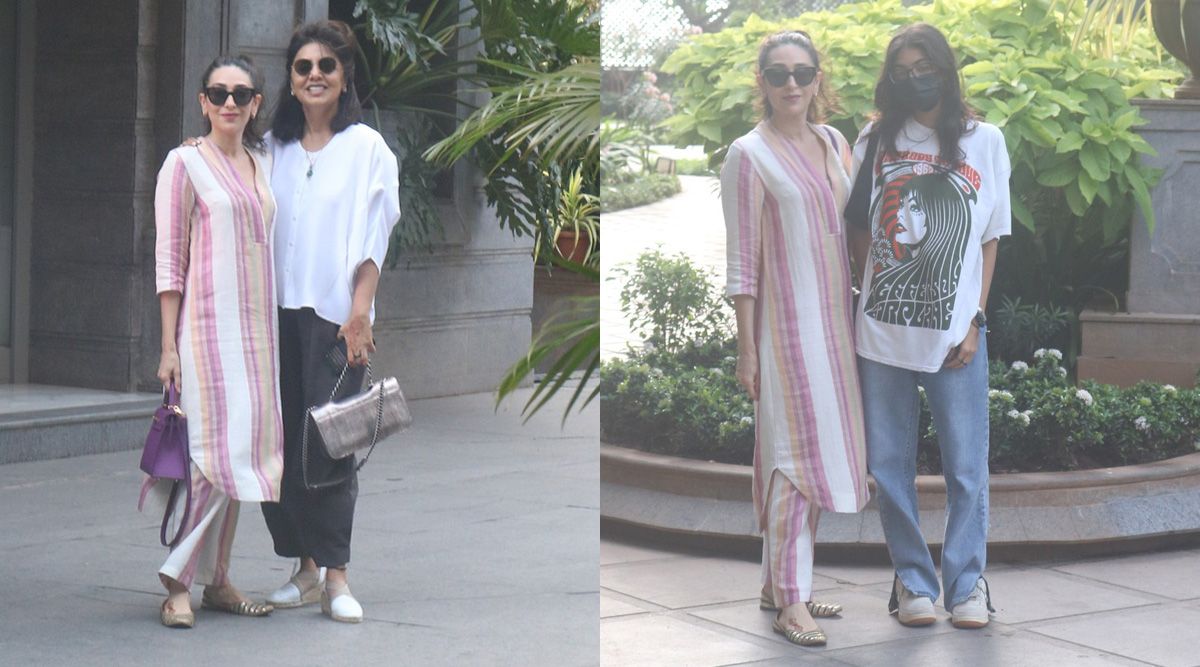 Neetu Kapoor and Karishma Kapoor spotted along with her daughter in Bandra