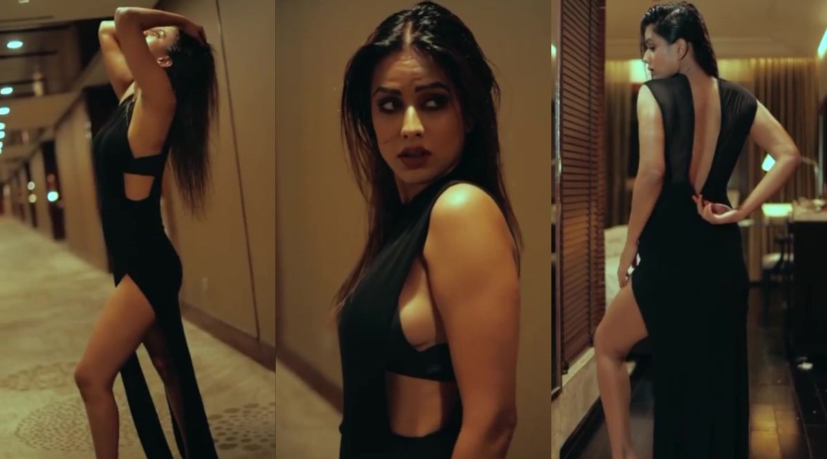 Nia Sharma takes the Internet by storm in a sultry black outfit