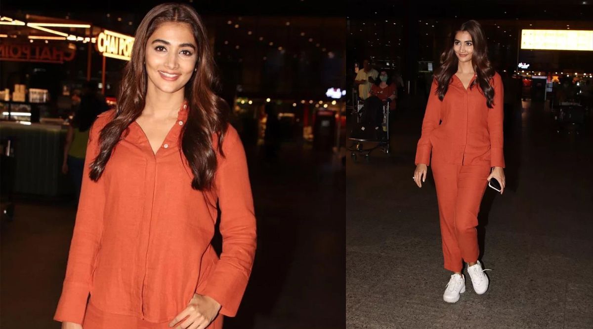 Pooja Hegde looks cool in her orange co-ord set as she gets papped at the airport: See pics-