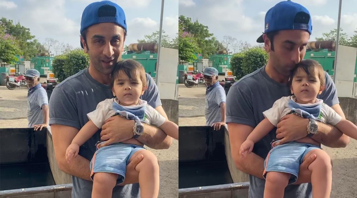 Ranbir Kapoor kisses and plays with baby fans in THIS adorable video; fan tags Alia Bhatt