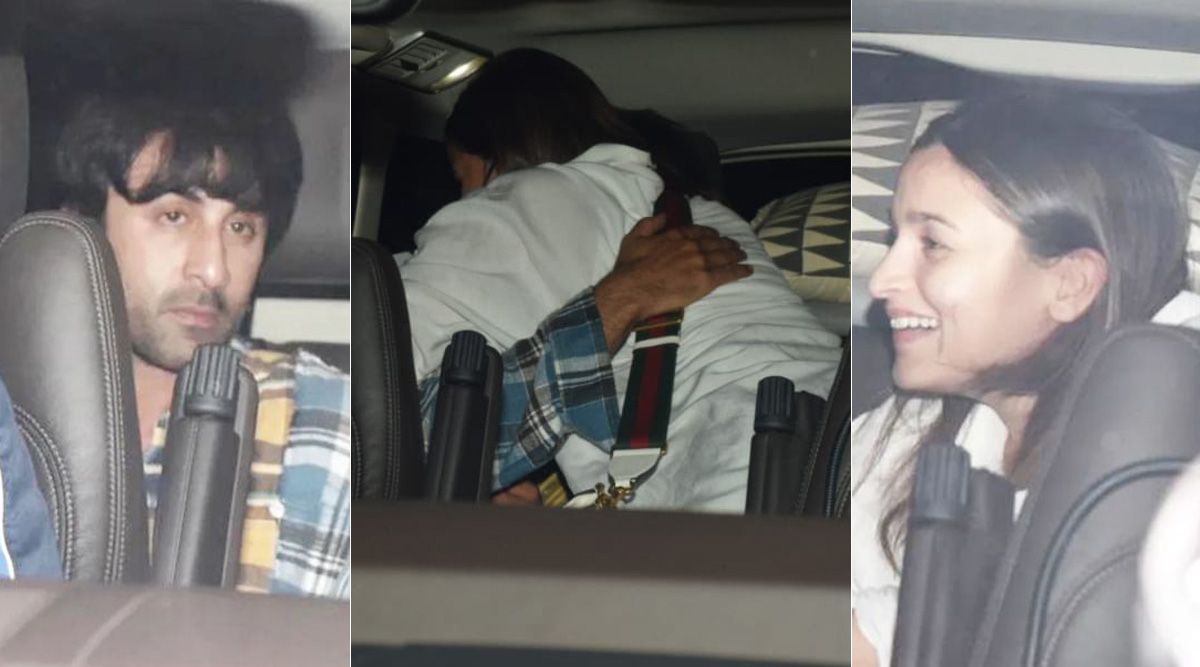 Alia Bhatt jumps into her husband Ranbir Kapoor’s arms as he picks her up at Mumbai Airport