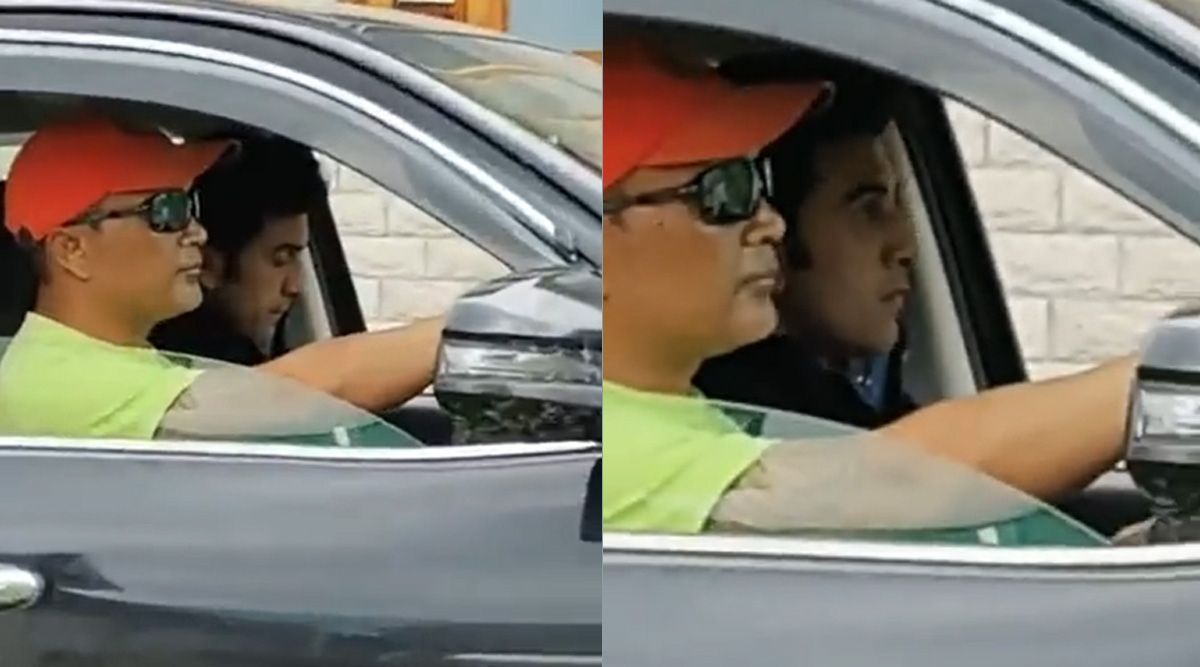 Ranbir Kapoor was spotted in his car whilst shooting for his upcoming film Animal in Manali