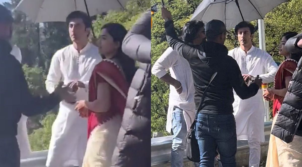 Leaked photos of Ranbir Kapoor and Rashmika Mandanna from the sets of Animal have gone viral