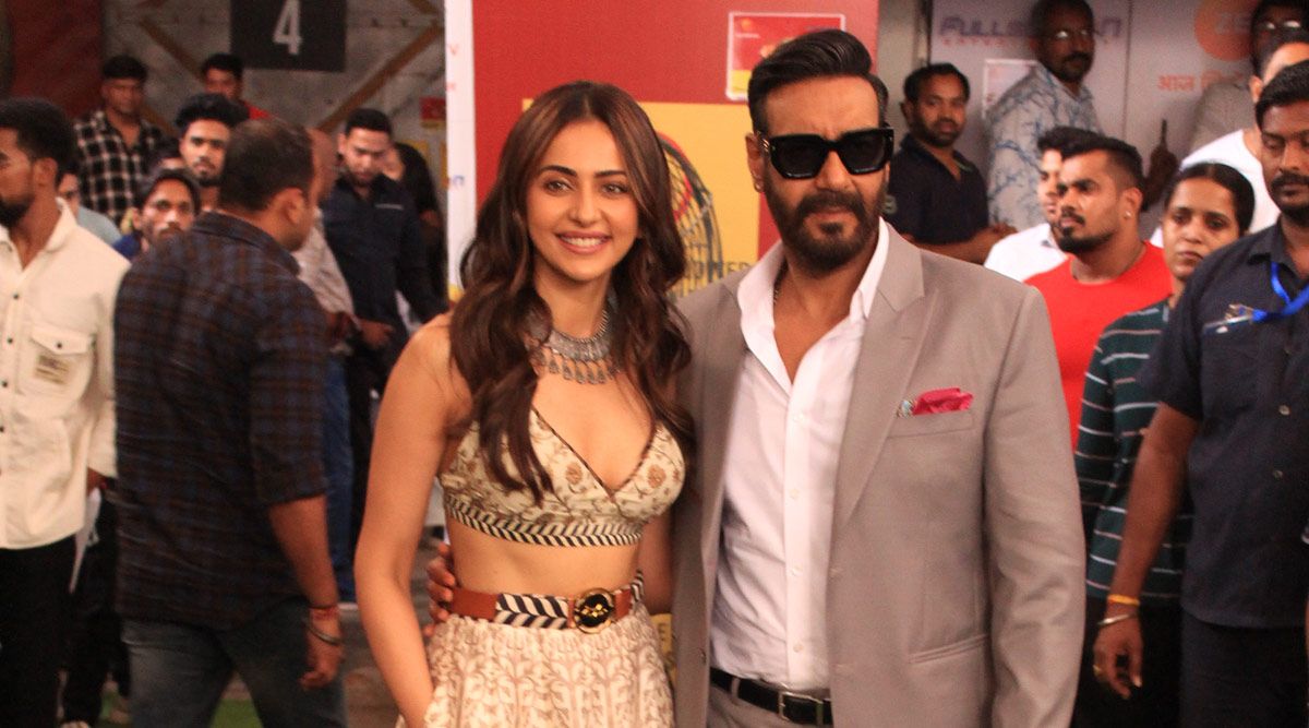 Ajay Devgn and Rakul Preet Singh spotted promoting their upcoming film Runway 34 on DID Lil Masters