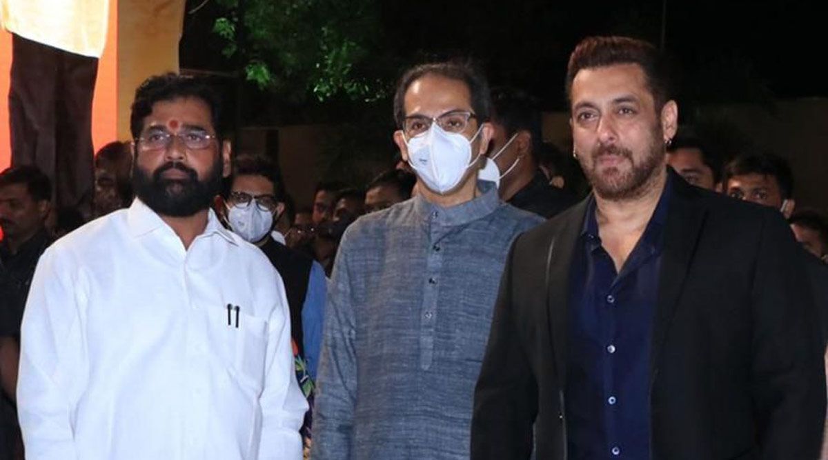 Salman Khan and others at the trailer launch of Dharmaveer