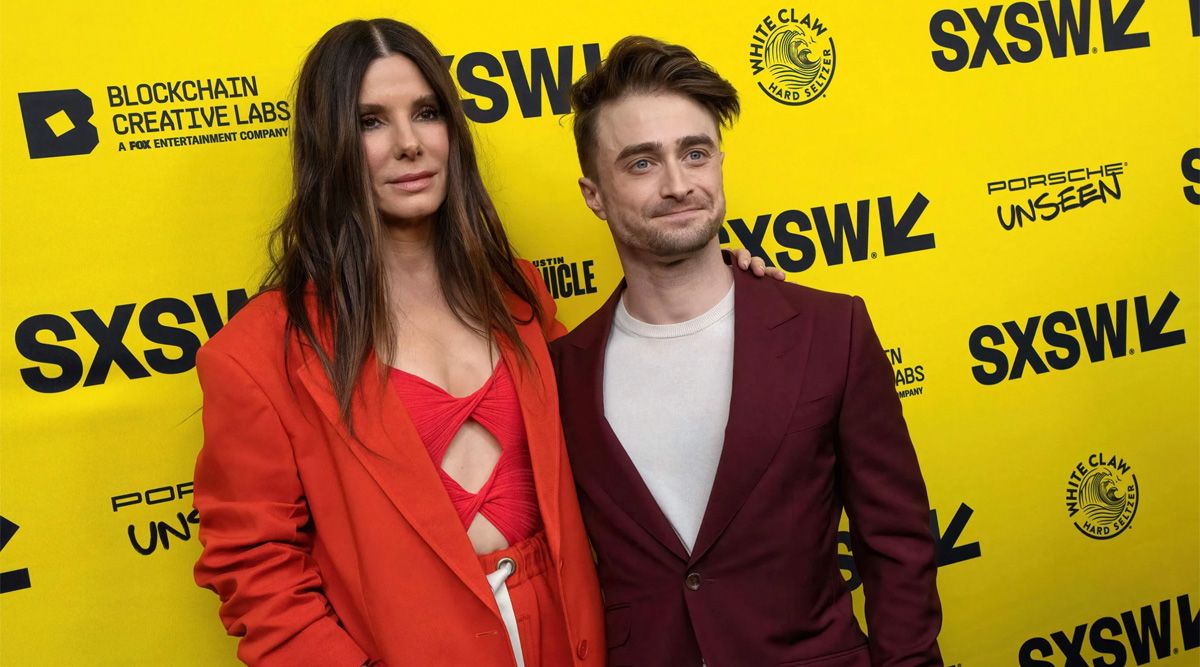 Daniel Radcliffe talks about performing with Sandra Bullock, describing it as a 'pinch yourself' moment