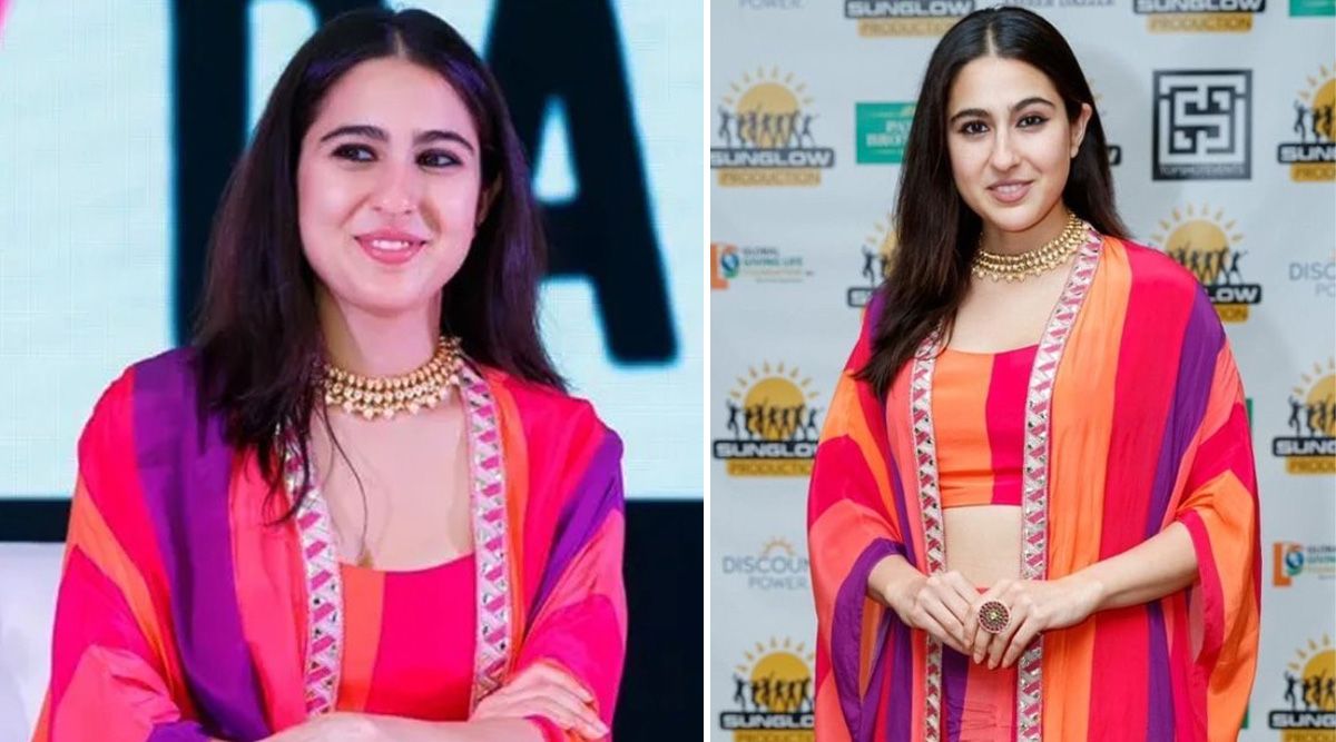 Sara Ali Khan is here to light up your day in a SV Couture co-ord set by Sonam & Paras Modi