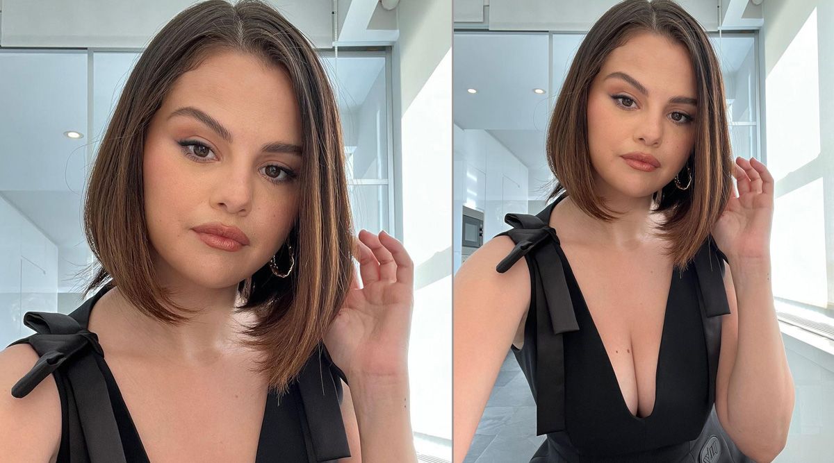 Selena Gomez in hot plunging black top will set your heart racing