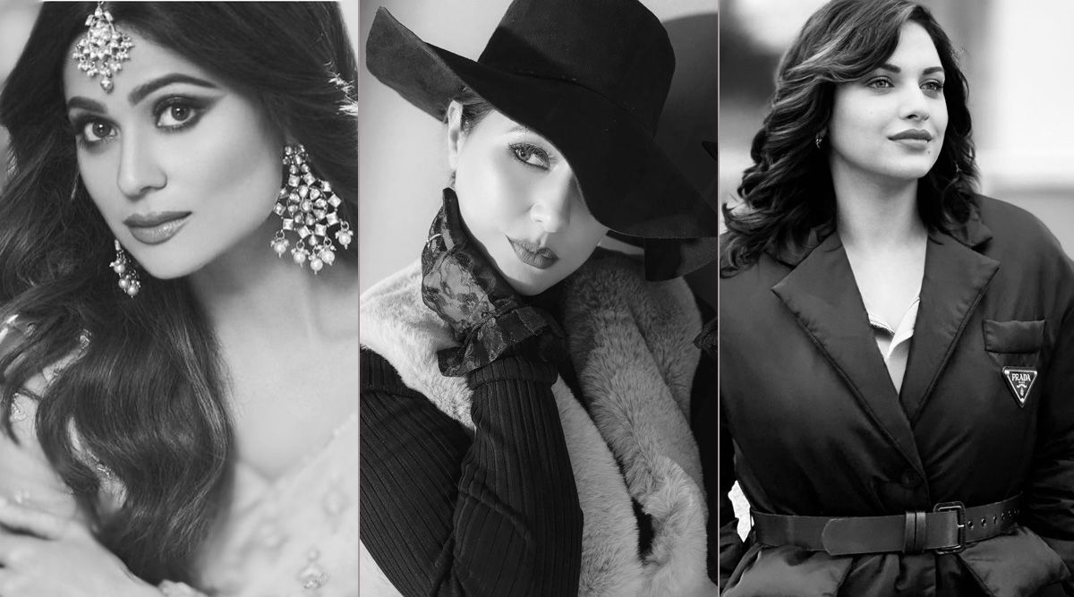 Bigg Boss contestants Shamita Shetty, Hina Khan and Himanshi Khurana set a vibrant tone in monochrome – see photos