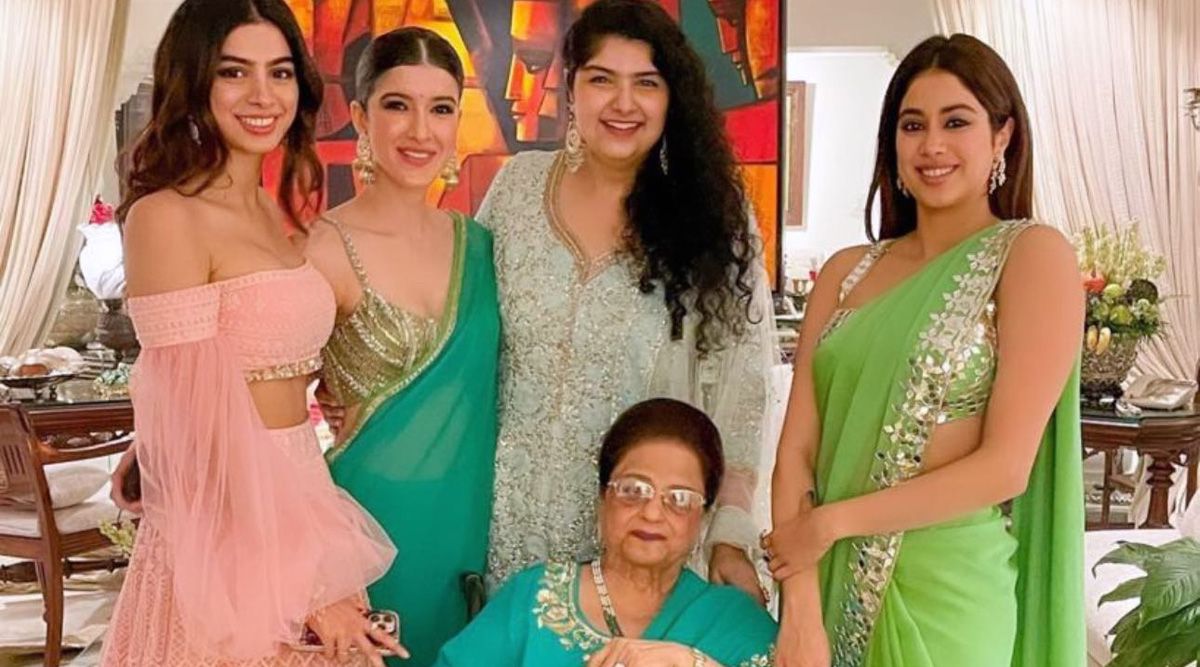On Dadi,  Nirmal Kapoor's birthday, Shanaya Kapoor posted a family photo with Janhvi and Khushi