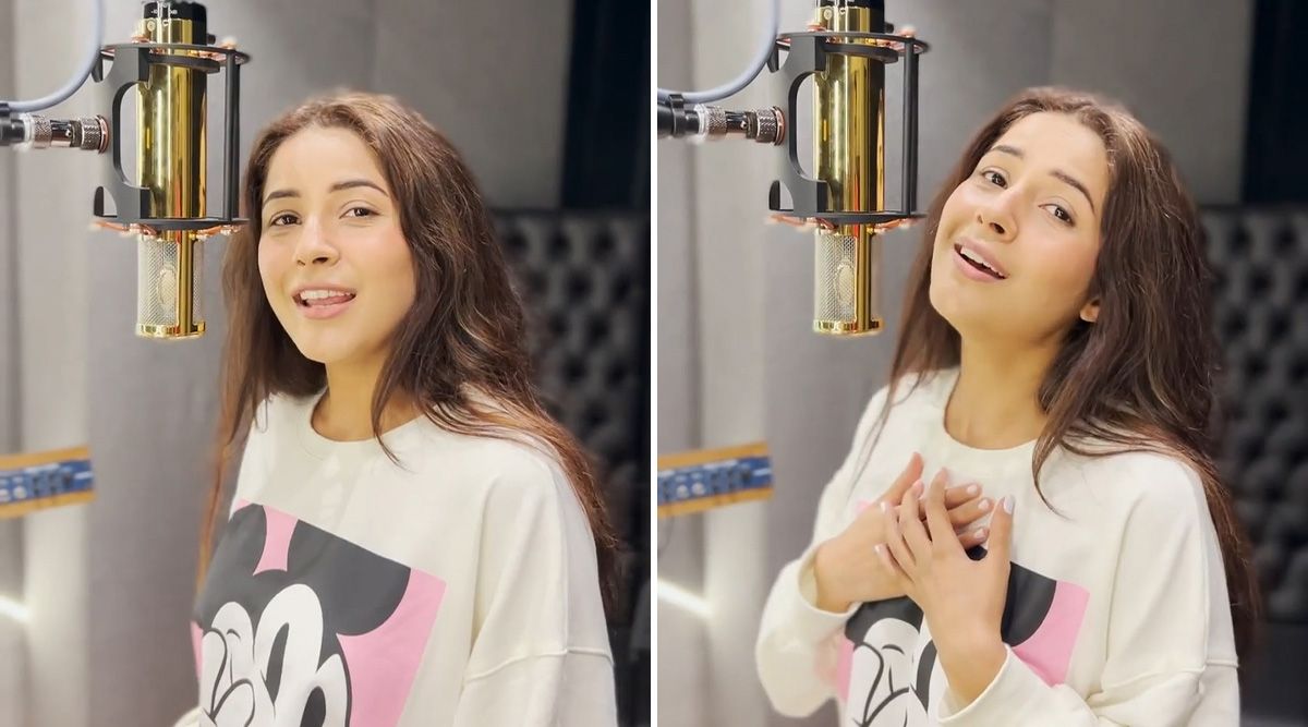 Shehnaaz Gill surprises fans with her nightingale cover of the popular song ‘Log humse jalte hain..’