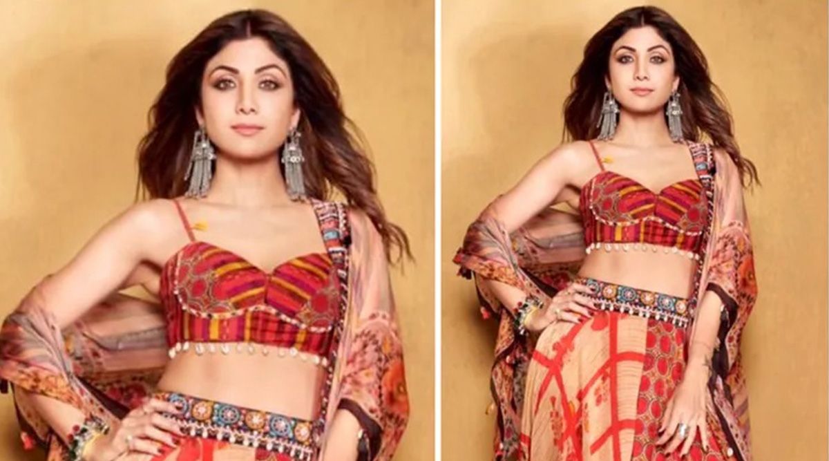 Shilpa Shetty slays in this vibrantly colorful outfit by Aseem Kapoor