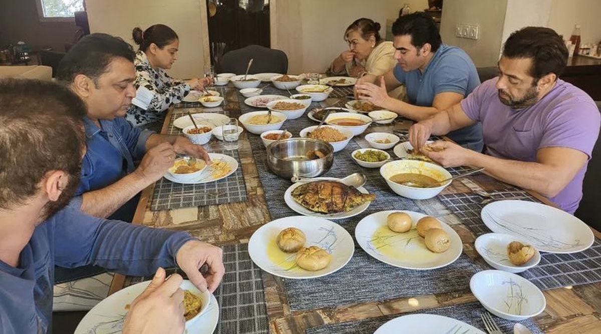 Salman Khan and family feast on sumptuous dal baati churma