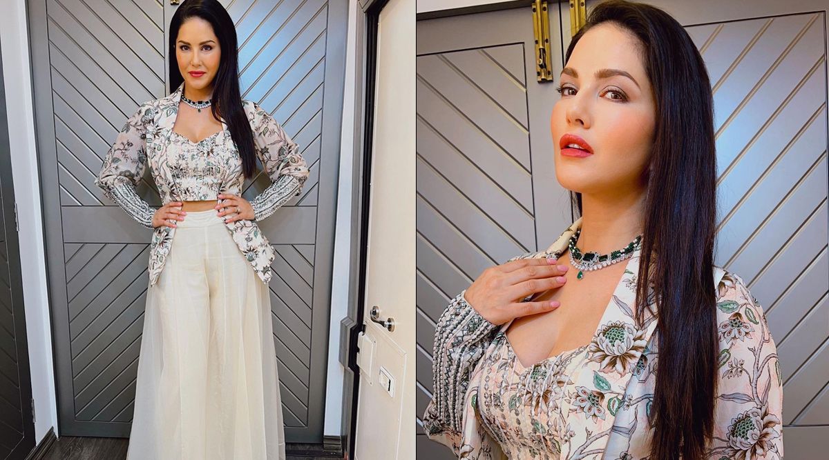 Sunny Leone looks as fresh as a flower in this Indo-Western look