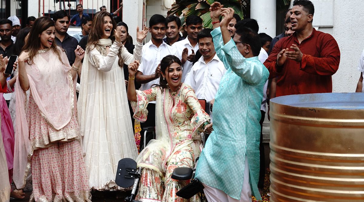 Shilpa Shetty dances despite her injury; Raj Kundra and Shamita Shetty bid adieu to Bappa