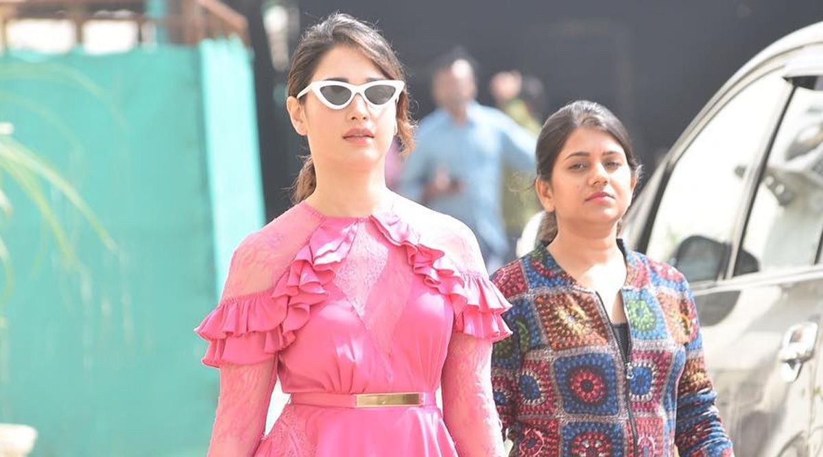 When Tamannaah Bhatia was spotted in style in pink dress and classic cat-eye sunglasses – see photos
