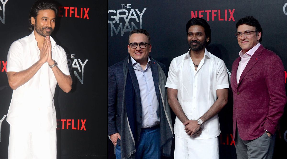 Dhanush chooses simple veshti and shirt for The Gray Man’s premiere, The Russo Brothers call him ‘one of the most amazing actors on the planet’