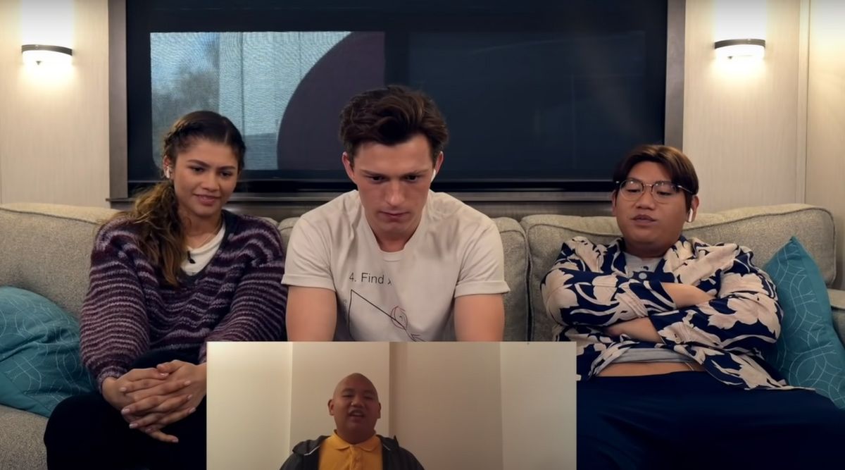 Tom Holland, Zendaya, Jacob Batalon are feeling nostalgic as they react to their audition tapes for Spider-Man