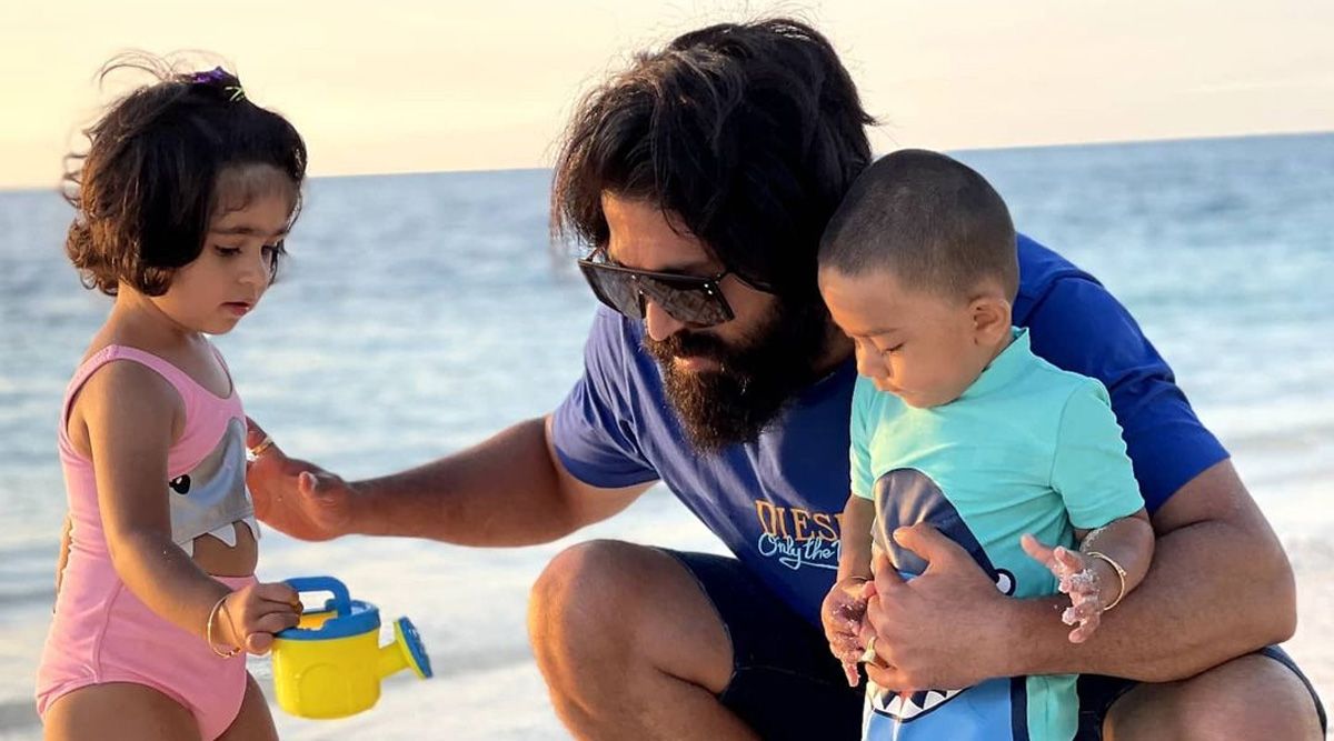 KGF star Yash is enjoying his time with his kids; shares glimpses of his classic closet