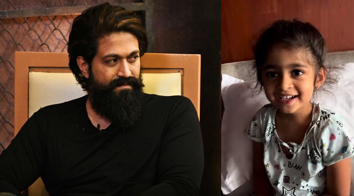KGF star Yash's daughter teases his dad Rocky ‘boy'; See video-﻿
