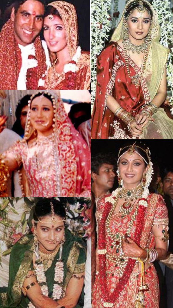 Glamorous Wedding Dresses Bollywood Actresses Wore In The 90s