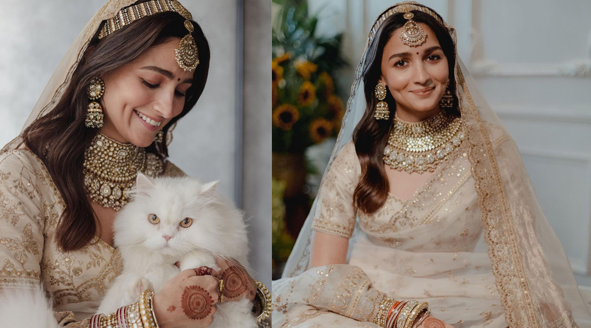 Alia Bhatt is all smiles standing with the only second love of her life on her main day 'Her Cat Edward'