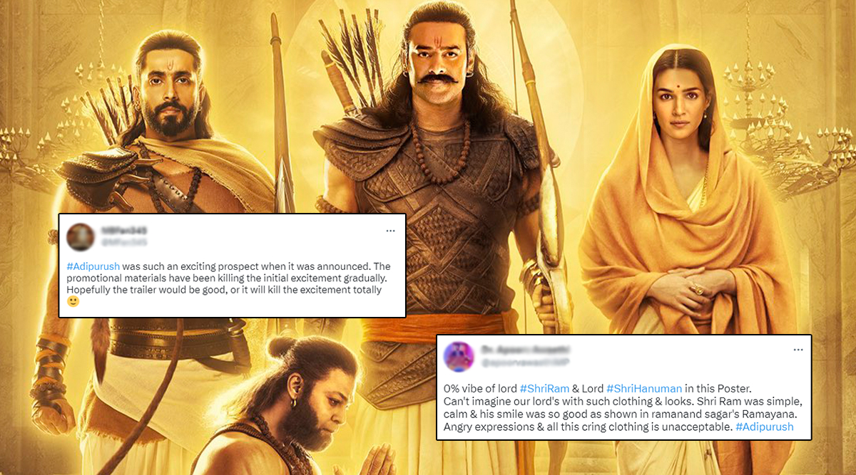 Adipurush Poster: Netizens BASH Makers Of Prabhas Starrer Film For Wrongly Showing The Characters And Bad VFX (View Tweets)