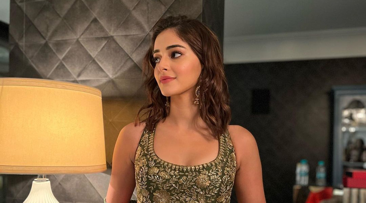 Ananya Panday spreads festive vibes, looking like a princess in a floral lehenga by Arpita Mehta