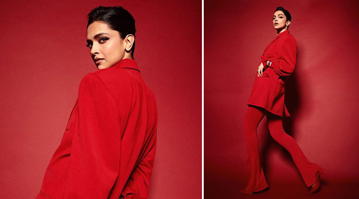 Deepika Padukone Secures Her Throne In Bollywood In An All-Red Suit!