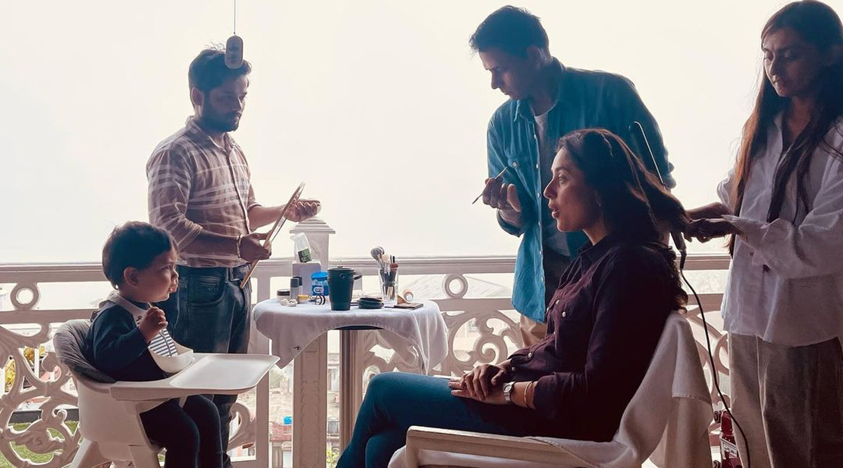 Kareena Kapoor shares a picture with her ‘best man’ Jeh as she shoots for Devotion Of Suspect X in Kalimpong