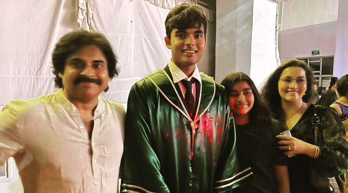 Pawan Kalyan looks proud as he attends son’s graduation ceremony with ex-wife Renu Desai