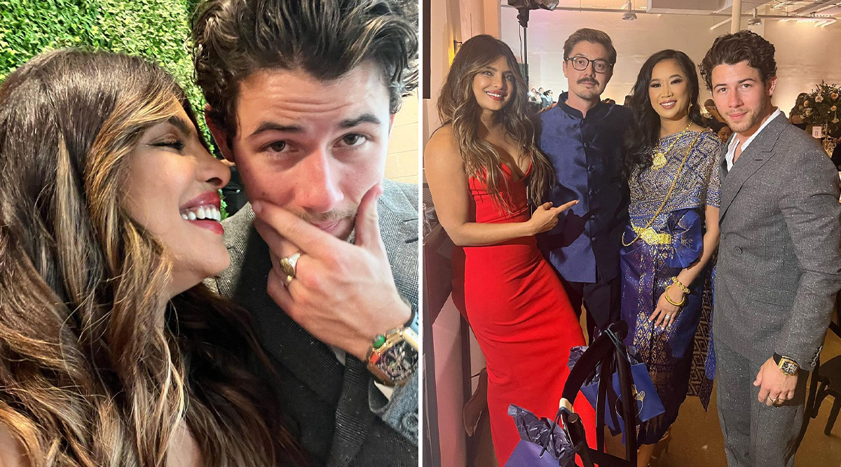 Priyanka can't avoid gazing at Nick Jonas At a Friend’s Wedding
