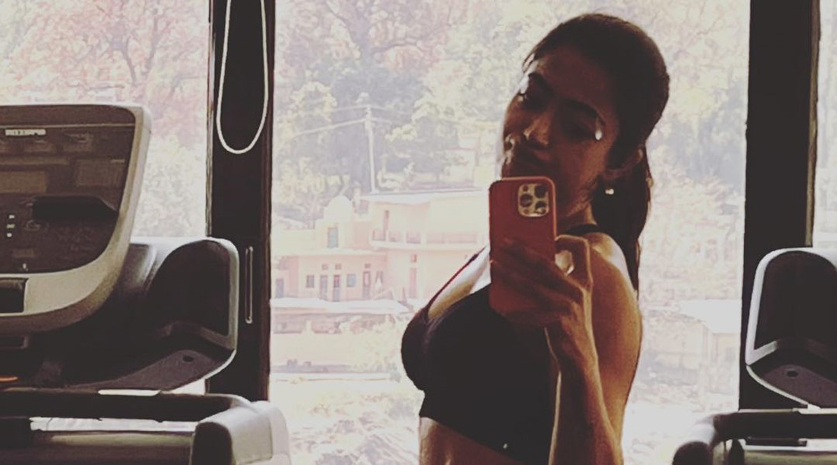 Rashmika Mandanna motivates her fans by sharing a workout photo: Shares her secrete to her fitness
