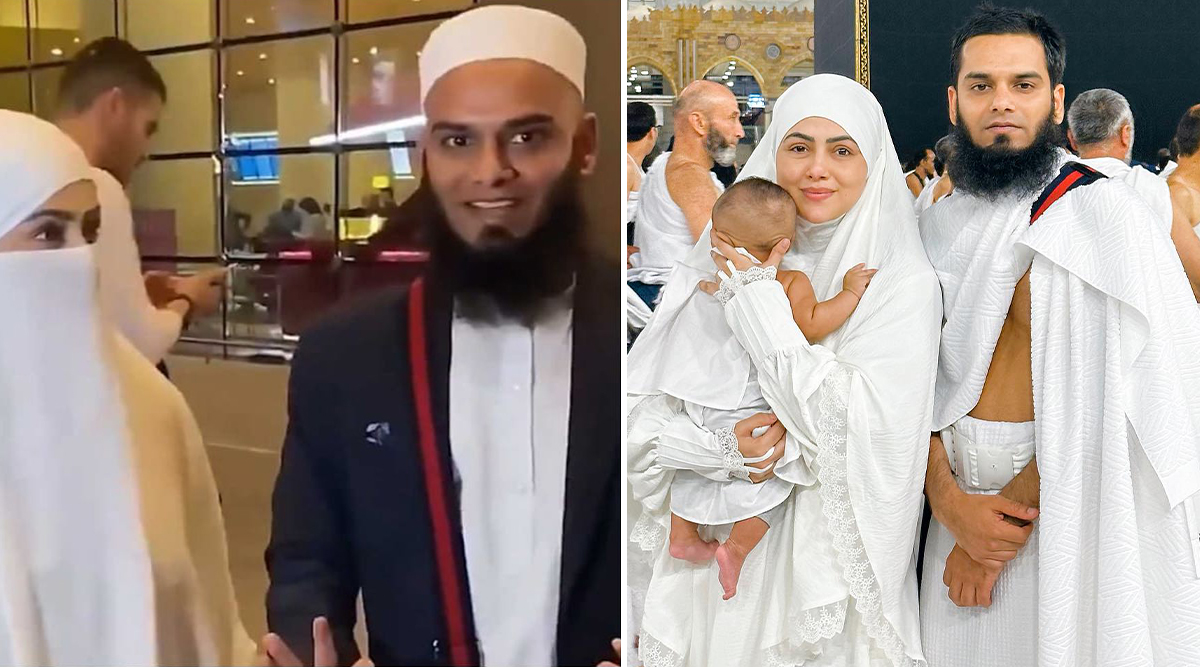 Sana Khan And Husband Mufti Anas URGE Paps To Not Click Photos Of Their Son