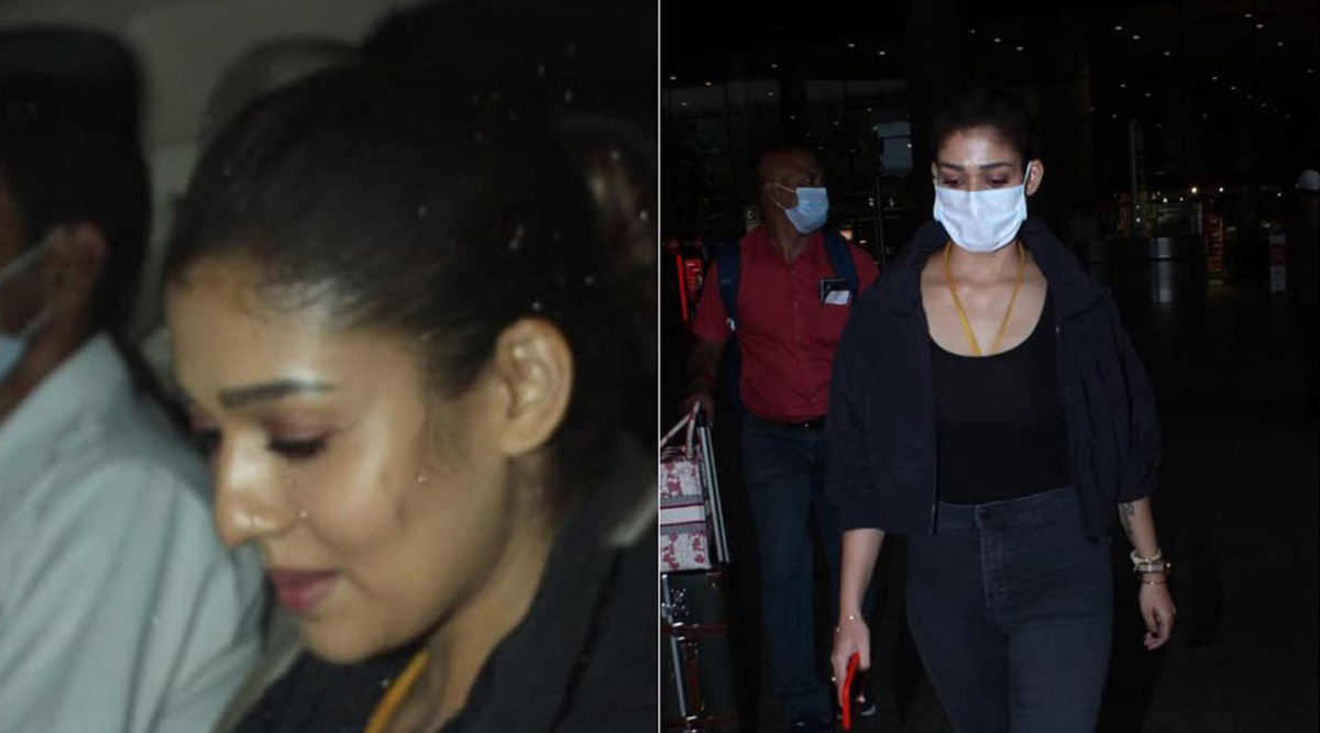 Shutterbugs capture Nayanthara as she returns from Chennai to Mumbai; actor resumes work with SRK for ‘Jawan’
