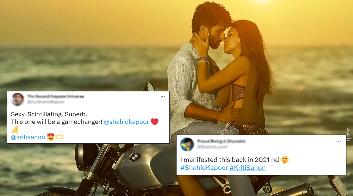 Shahid Kapoor - Kriti Sanon's Film Poster Impresses Netizens With Their 'Sizzling Chemistry' And 'Sexy' Looks (View Pic)