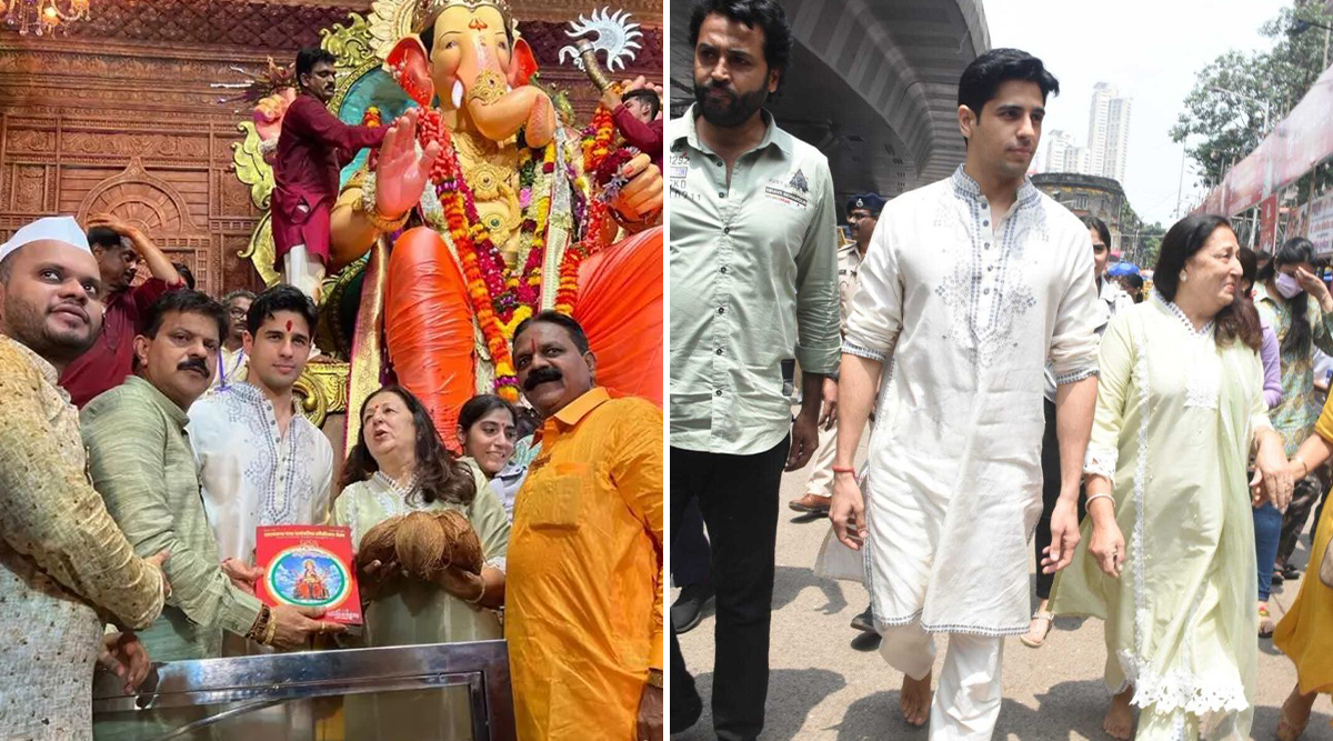 Sidharth Malhotra and mother seek Lalbaugcha Raja’s blessings