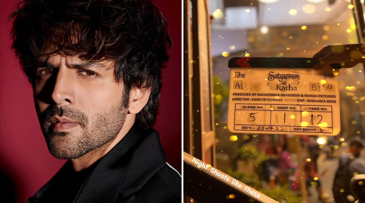 As he films SatyaPrem Ki Katha, Kartik Aaryan gives a glimpse into his ‘night shoot’