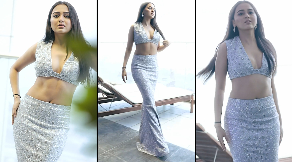 Tejasswi Prakash Looks ETERNAL In Silver Co-Ord Dress (Watch Video)