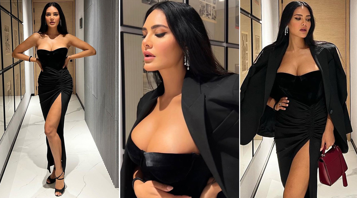 Esha Gupta raises the temperature in this sexy black dress