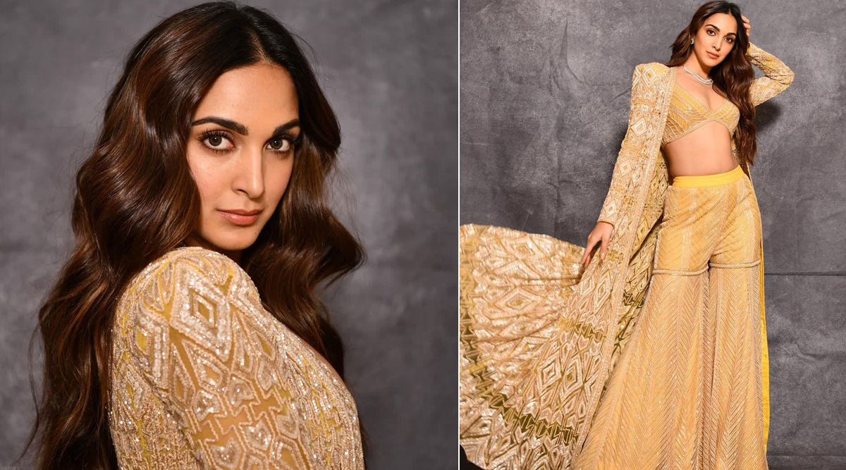 Kiara Advani looks festive in this glittery outfit
